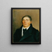 Retrato de un caballero - Josef Hölzl — cuadro enmarcado en la pared