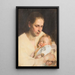 Madre e hijo - Josef Jungwirth — cuadro enmarcado en la pared