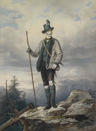 Josef Kriehuber - Kaiser Franz Joseph I im Ischler Jagdkostm.webp