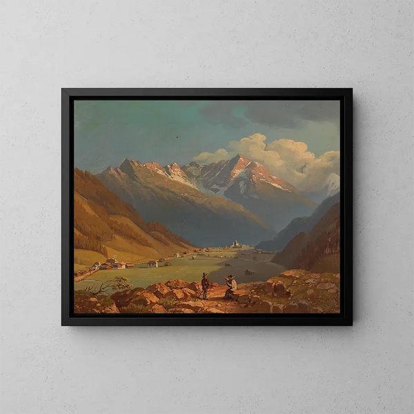 Bachstein cerca de Bad Gastein - Josef Mayr — cuadro enmarcado en la pared