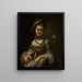 Retrato de Friedericke Sophie Hennig - Josef Melling — cuadro enmarcado en la pared