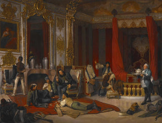 Josef Munsch - A Military Bivouac in a Royal Palace.webp