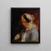 Retrato de una dama - Josef Navrátil — cuadro enmarcado en la pared