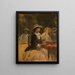 Restaurant Painting Au Jardin - Josef Navrátil — framed artwork on a wall