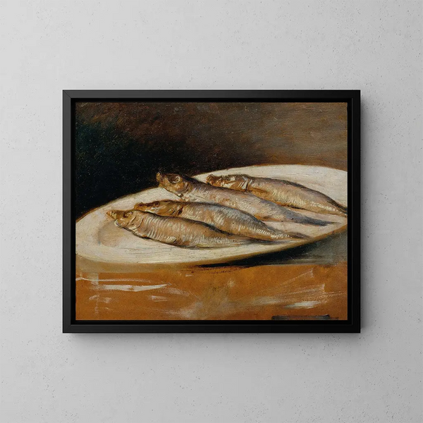 Sardinas - Josef Navrátil — cuadro enmarcado en la pared