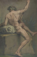 Nu masculino sentado visto de espaldas - Josef Neher — vista de la obra