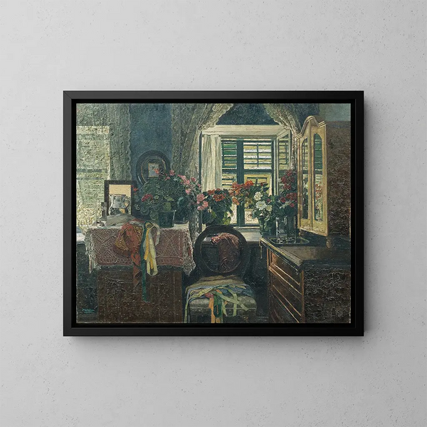 Interior - Josef Stoitzner — cuadro enmarcado en la pared