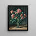 Naturaleza muerta con rosas - Josef Stoitzner — cuadro enmarcado en la pared