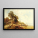 View of Frauenchiemsee - Josef Thoma — framed artwork on a wall