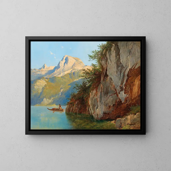 Vista desde el Pfaffengfll - Josef Thoma — cuadro enmarcado en la pared