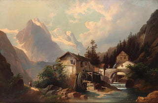 Josef Thoma - Mhle im Gebirge.webp