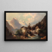 Mill in the mountain - Josef Thoma — framed artwork on a wall