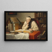 Monk Reading - Josef Wagner-Höhenberg — framed artwork on a wall