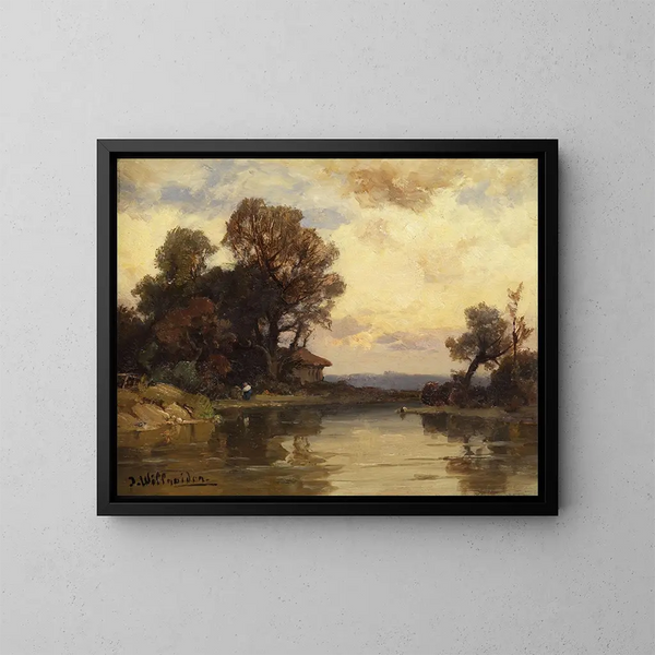 Paisaje boscoso - Josef Willroider — cuadro enmarcado en la pared
