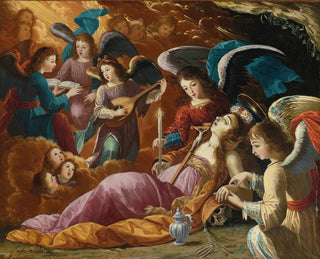 Josefa de Ayala e Cabrera - The Penitent Magdalene Comforted By Angels.webp