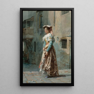 Josep Tapir Bar - A young woman in her finery.webp