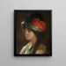 Yamila with Turban - Joseph Marius Jean Avy — framed artwork on a wall