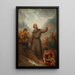 Saint Léonard making a spring gush - Joseph Nicolas Jouy — framed artwork on a wall