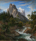 Le Wetterhorn with the Reichenbachtal - Joseph Anton Koch — artwork view