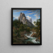 Le Wetterhorn with the Reichenbachtal - Joseph Anton Koch — framed artwork on a wall