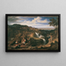 Tivoli Waterfalls near Rome - Joseph Anton Koch — framed artwork on a wall
