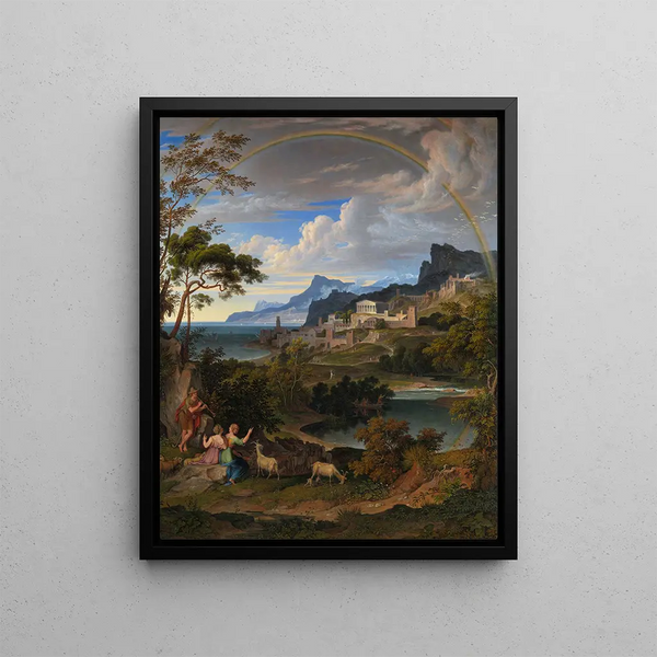 Joseph Anton Koch - Heroic Landscape with Rainbow.webp