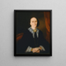 Retrato de una mujer Elizabeth Collins - Joseph Backler — cuadro enmarcado en la pared