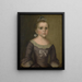 Retrato de Abigail Gowen - Joseph Badger — cuadro enmarcado en la pared