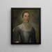 Retrato de Mary Croswell - Joseph Badger — cuadro enmarcado en la pared
