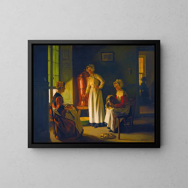 Las Polisseuses - Joseph Bail — cuadro enmarcado en la pared