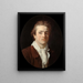 Retrato de Paul Guillaume Lemoine conocido como el Romano - Joseph Benoît Suvée — cuadro enmarcado en la pared