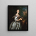 Mme Samuel Cutts - Joseph Blackburn — cuadro enmarcado en la pared