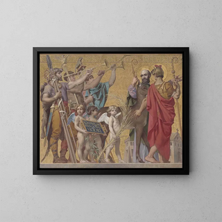 Joseph Blanc - La Foi entranant Clovis suivi de la reine et de ses enfants puis de divers saints et guerriers 2.webp
