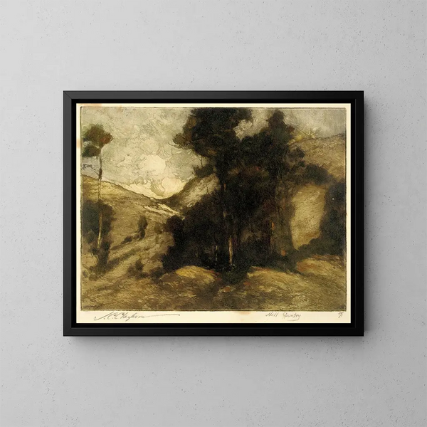 Pays des collines - Joseph C. Claghorn — cuadro enmarcado en la pared