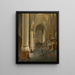 Interior of the Saint-Paul Church in Antwerp - Joseph Chrétien Nicoli — framed artwork on a wall