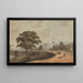 Fort Marlborough desde Old Bencoolen Sumatra 1799 - Joseph Constantine Stadler — cuadro enmarcado en la pared