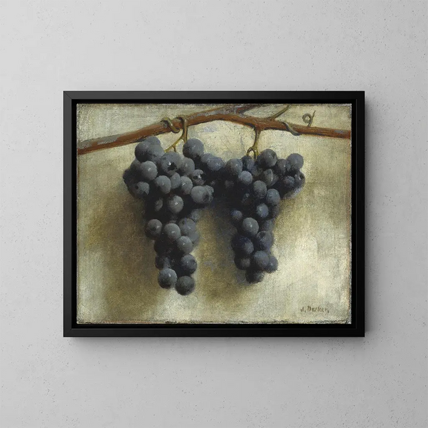 Uvas - Joseph Decker — cuadro enmarcado en la pared