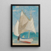 Un barco de pesca - Joseph Edward Southall — cuadro enmarcado en la pared