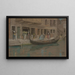 Un canal en Venecia - Joseph Edward Southall — cuadro enmarcado en la pared