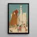 Calais - Joseph Edward Southall — cuadro enmarcado en la pared