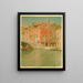 Pont Cannareggio Venice Italy - Joseph Edward Southall — framed artwork on a wall
