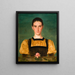 Retrato de Anne Elizabeth Baker 1859-1947 - Joseph Edward Southall — cuadro enmarcado en la pared