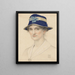 retrato de Anna Elizabeth Southall née Baker - Joseph Edward Southall | Cuadro — cuadro enmarcado en la pared