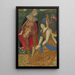 La jeune fille brune - Joseph Edward Southall — framed artwork on a wall