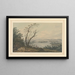 Vista a través de Windermere hacia la Gran Isla - Joseph Farington — cuadro enmarcado en la pared