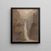 Cascade dans le Lake District - Joseph Farington — framed artwork on a wall