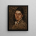 Retrato de una mujer - Joseph Frank Currier — cuadro enmarcado en la pared