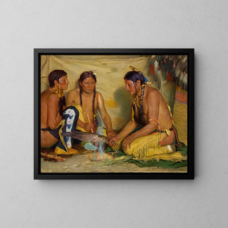 Joseph Henry Sharp - Making Sweet Grass Medicine Blackfoot Ceremony.webp