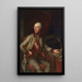 Retrato de José II - Joseph Hickel — cuadro enmarcado en la pared