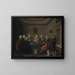 Un club de caballeros - Joseph Highmore — cuadro enmarcado en la pared